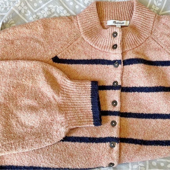 MADEWELL Pembury Henley Mockneck Striped Sweater - Picture 14 of 14